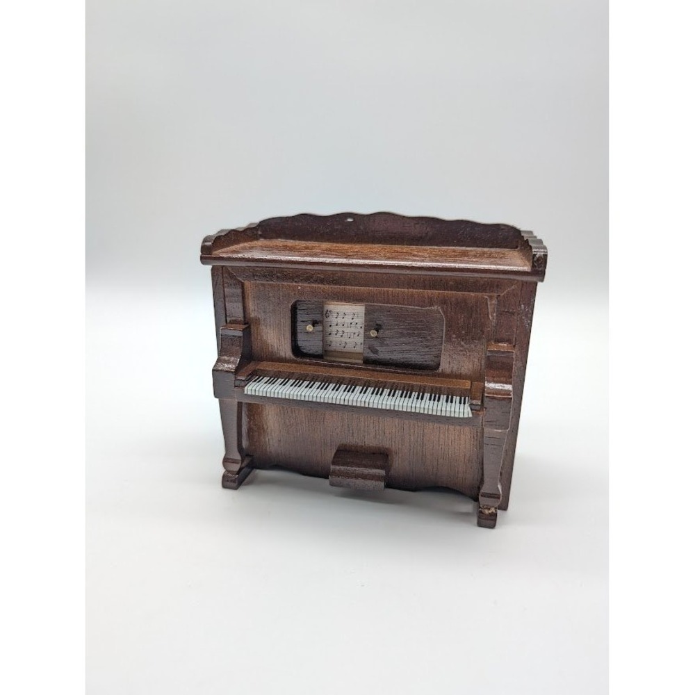 1:12 Miniature Dollhouse Upright Piano Music Box You Are My Sunshine Saloon Work